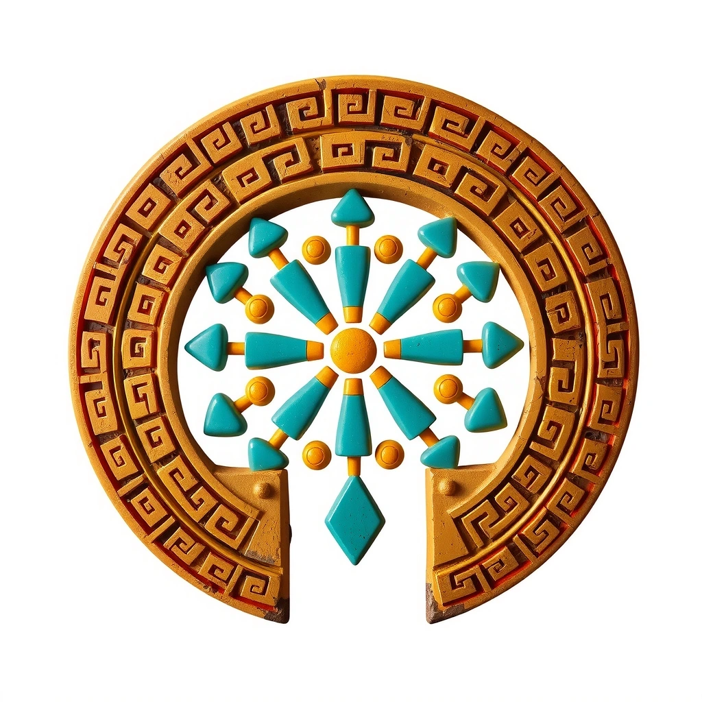 Ornamento antiguo que simboliza la claridad mental y la concentración